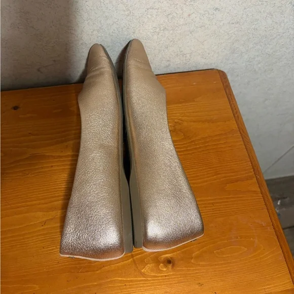 Birdies The Goldfinch Pointed Toe Flats Metallic Gold Leather Women’s 7.5 - Picture 6 of 9